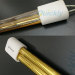Quartz twin tube lamp emitter with gold coating