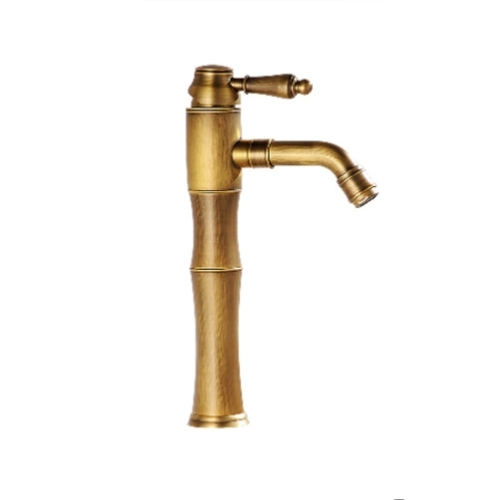 Basin Faucet kitchen mixer cold and heat ridge water waterfal type shower set faucet mixer ancient brass vintage