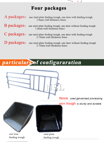 Pig farming equipment gestation crate /stall /pen