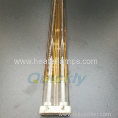 gold coating quartz tube heaters for mirror coating