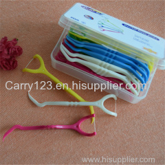 Y shape dental floss pick plastick toothpick UHMWPE floss super thin floss