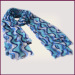 Blue Degradation Color 100% Modal Floral Printed Scarf