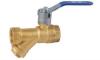 THREADED BRASS BALL VALVE+STRAINER