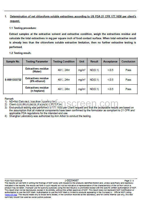 NSF FDA certificate02