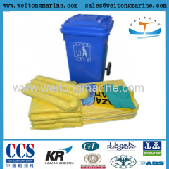 Hazmat Yellow Chemical Aborbent 240L Chemical Spill Kit