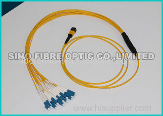 Mini OS2 MPO Fiber Optic Cable Single Mode Male to Male LSZH Plenum Round Cable