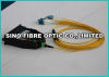 Fiber Optic Assembly 12F MPO To LC Breakout Cable 40 Gig 9 / 125um With Cassette