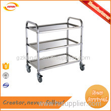 restaurant service trolley cart made in stainless steel Kunda