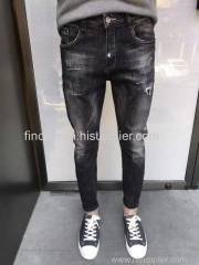 mens washed destroy jeans