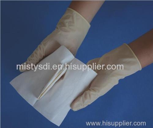 Medical disposable surgical glove available in latex nitrile vinyl types