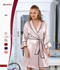 Jasmin Satin Robe Short