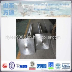 marine customized casting rudder carrier driving rudder stock for boats