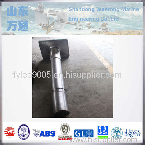 stainless steel rudder pintle rudder stock for shipbuilding