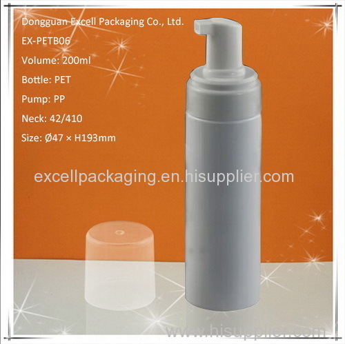 200ml Plastic PET Foam Pump Bottle