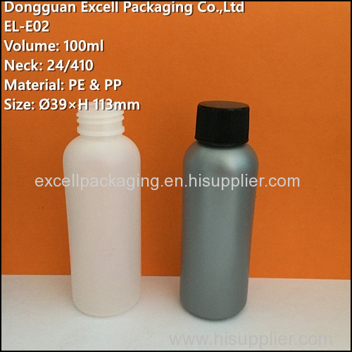 100ml PE Bottle for Liquid Makeup Packaging
