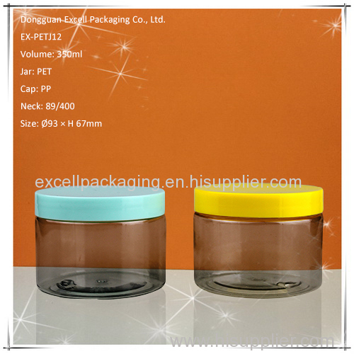 350ml PET Jar with Various Color Lids