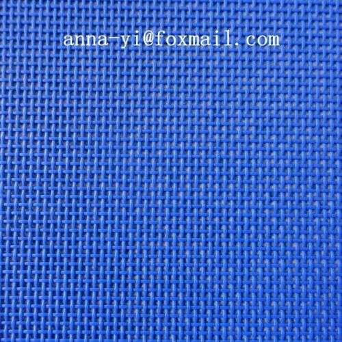 blue safety mesh screen TEXTILENE ® 60'' PVC coated mesh fabric