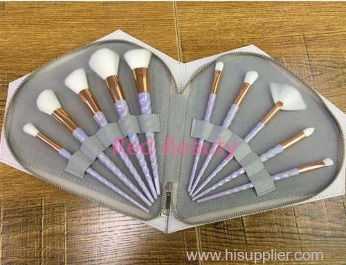 Brand new private label makeup brush 10pcs naked unicorn Harry Potter manufacturer
