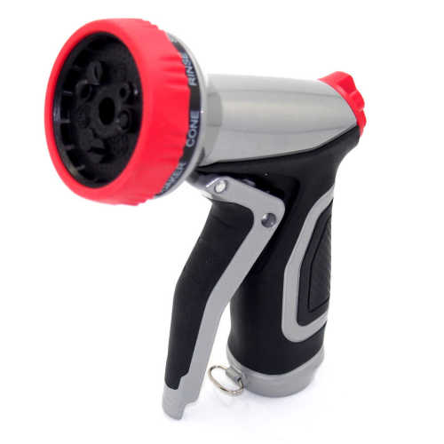 Metal 9-pattern garden water spray nozzle