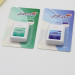 Square shape dental floss dispenser 50m Cool mint flavor waxed Can customized logo blister card packing