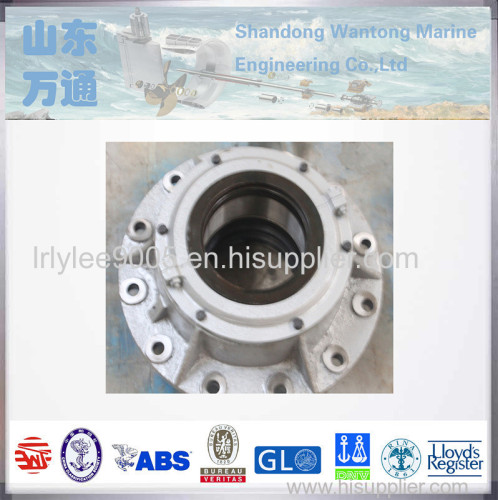 Marine surface friction upper rudder bearing carrier for small vessels