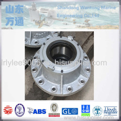 Marine surface friction upper rudder bearing carrier for small vessels