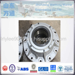 Marine surface friction upper rudder bearing carrier for small vessels