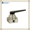 HV Series 3 Positions 4 Ports Hand Rotary Valve