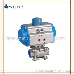 WAT Series SS316 Ball Valve Pneumatic Actuator