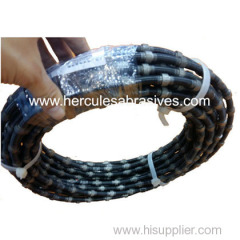 Diamond wire saw for marble quarrying