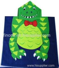 kids hooded beach towel