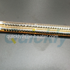 Double IR halogen tube quartz heater