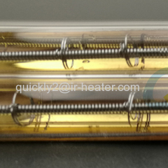 Shortwave double infrared heating element