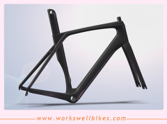 Good quality Aero Carbon Fiber Road Bike Racing Vbrake Frame accept book