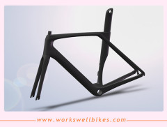 Good quality Aero Carbon Fiber Road Bike Racing Vbrake Frame accept book