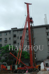 Long screw pile driver