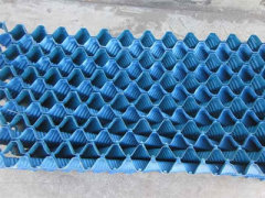 Cross fluted cooling tower fills