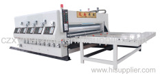 Chain feeding multi-color printing slotting&die cutting machine