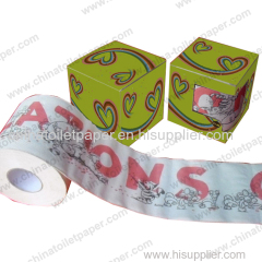 customized printed toilet tissue paper