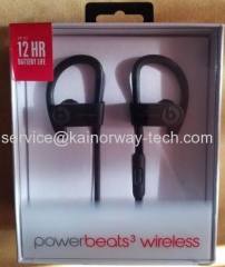 Latest Beats by Dr.Dre Powerbeats3 Black Wireless Ear-Hook Stereo Earphones Earbuds