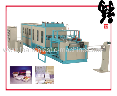 auto vacuum food box thermoforming machine