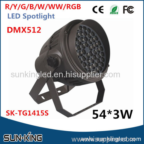 3 in 1 wedding club disco lamp DC24V waterproof dmx512 floodlight spotlight 36x3W 54x3W rgb led stage par light