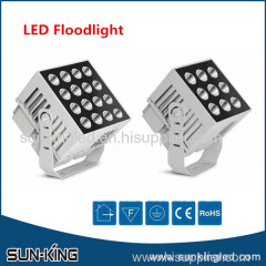 Decorative building hotel ip65 3degree square white yellow narrow beam angle led spotlight 9x5W 16x5W flood light