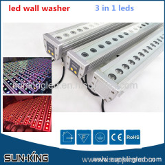 DC24V church rgb RGBW dmx led 1200mm linear wallwasher 36Watts 36W 18W 24W led wall wash exterior lighting