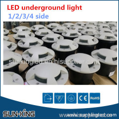 Grass outer wall white green RGB aluminum inground 220V landsacpe IP65 2 3 4 side underground led buried lamp 6W 12W