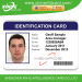 HF Portrait RFID Contactless Card