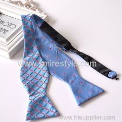 Fashion Classic Plaid Double Side Self Tie Bow Ties for Men