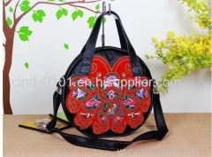 OEM women handbags 100% Genuine leather handbags from china top factory