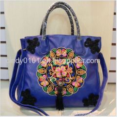 High Quality Women Tassel Embroidery Shoulder Bag Crossbody Bag