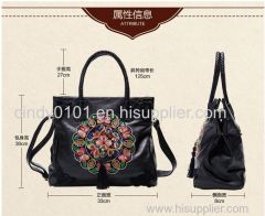 High Quality Women Tassel Embroidery Shoulder Bag Crossbody Bag